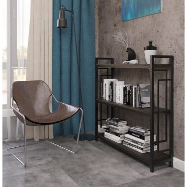 Стелаж Лонг 3 полиці Квадро Металл-Дизайн Loft