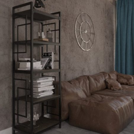 Стелаж 5 полиць Квадро Металл-Дизайн Loft