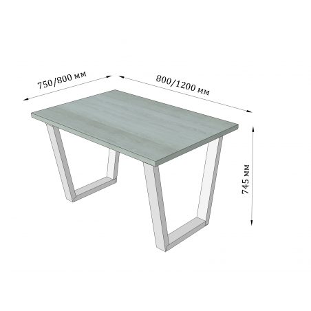 Габариты стола Бинго лайт