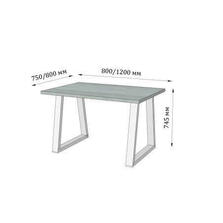 Габариты стола Бинго Оверлайт