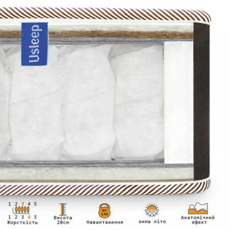 Ортопедичний матрац ComforteX Aurora Cocos Usleep