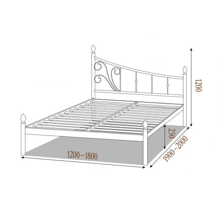 Металеве ліжко Каліпсо Металл-Дизайн