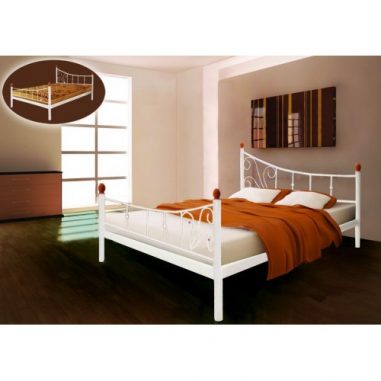 Металеве ліжко Каліпсо 2 великих бильця Металл-Дизайн