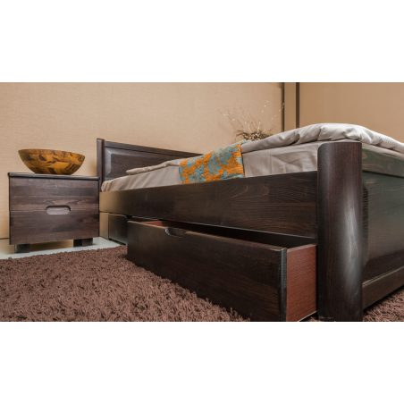 Марго (Margo) кровать филенка с ящиками Олимп натуральное дерево