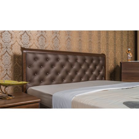 Кровать Милена Premium Олимп изголовье эко-кожа