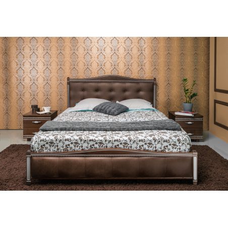 Кровать Прованс Премиум Олимп украшена патиной