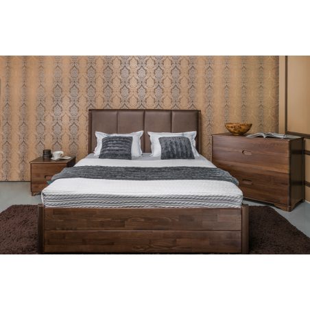 Челси кровать с ящиками Олимп натуральное дерево