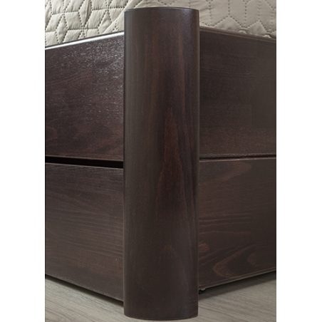 Кровать София V Премиум с ящиками натуральное дерево