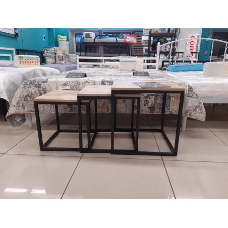 Комплект журнальних столів Кубо Металл-Дизайн Loft