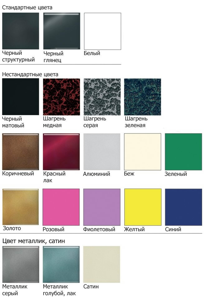 Цвета кровати Метакам